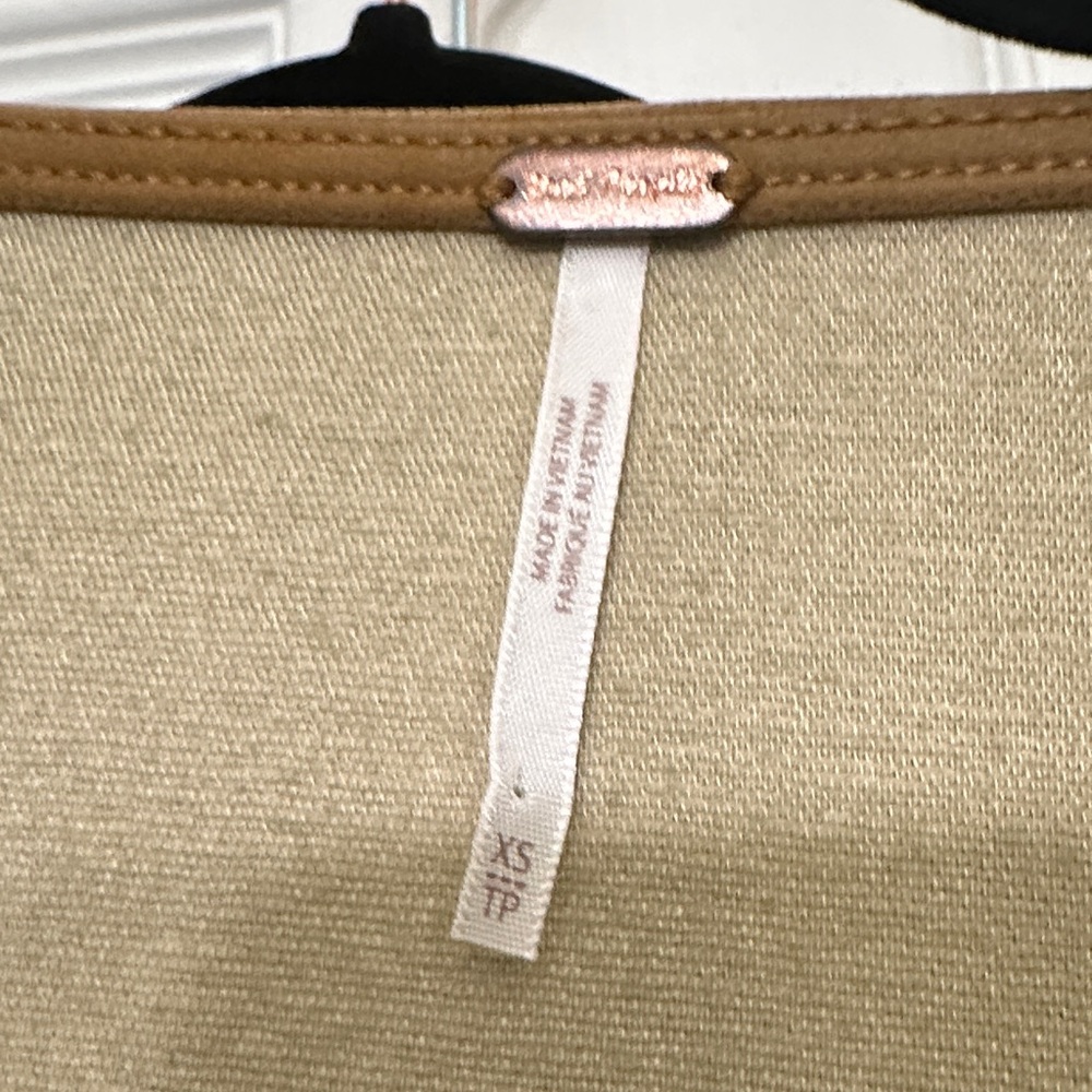 Free People Bradley Suede Tan Mini Dress - Size XS - Picture 2 of 9